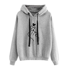 Load image into Gallery viewer, Women Hoodies Casual Kpop Planet Print Solid Loose Drawstring Sweatshirt Long Sleeve Hooded 2020