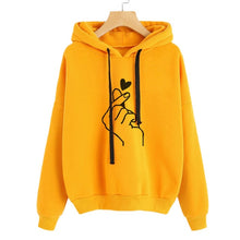 Load image into Gallery viewer, Women Hoodies Casual Kpop Planet Print Solid Loose Drawstring Sweatshirt Long Sleeve Hooded 2020