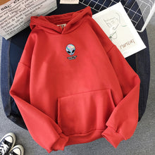 Load image into Gallery viewer, Sweatshirts Ladies Warm Hip Hop Streetwear Punk Women Hoody Horror Fashionable Casual Simple Alien Printing Letter
